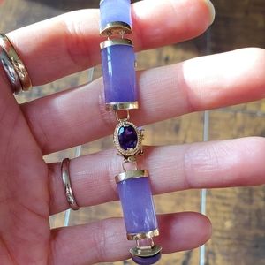 Vintage Jade bracelet 14kt